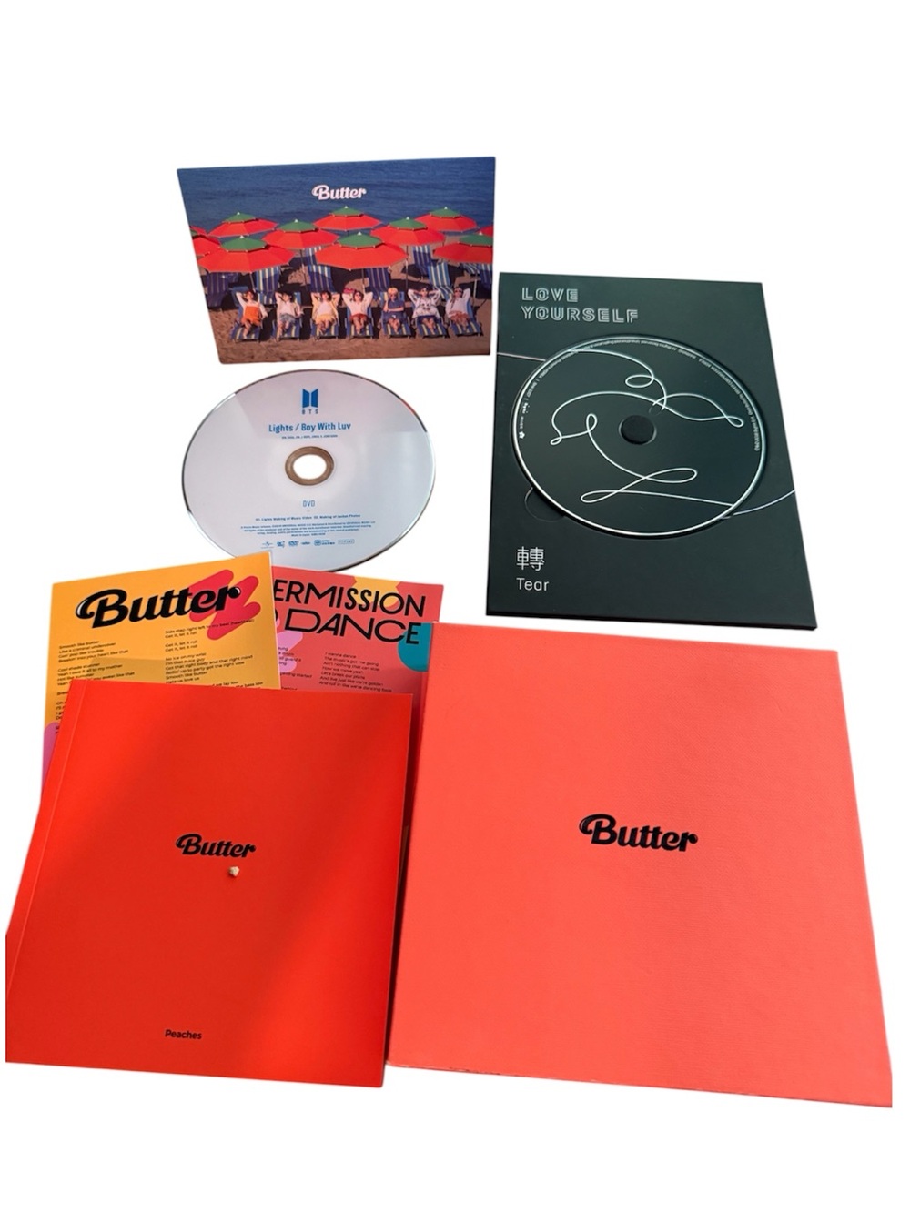 BTS K-POP Random Items from CD DVD Sets Butter Love Yourself Tear Lights Boy wit